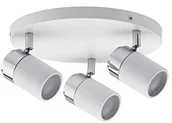 Lampy sufitowe - Paulmann 66712 Spotlight zyli IP44 barbakanie Max 3 X 10 W GU10 230 V chrom biały/metal 667.12 lampa sufitowa lampa LED reflektor lampa sufitowa 66712 - miniaturka - grafika 1