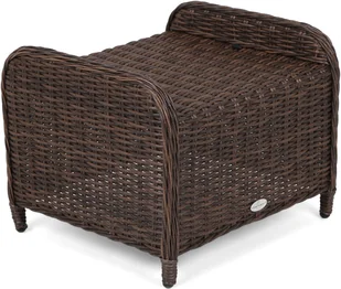 HOME &amp; GARDEN Podnóżek technorattanowy Bristol Brown Mat / Brown Melange 795491 - Pozostałe meble ogrodowe - miniaturka - grafika 2