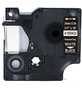 DYMO strefadrukarek.pl Taśma 1805432 winylowa 24mm x 5.5m czarna biały nadruk - zamiennik | OSZCZĘDZAJ DO 80% - ZADZWOŃ! 730811399 PROMOCJA! RH-1805432 - Dodatki do drukarek i skanerów - miniaturka - grafika 4