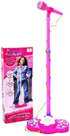 Instrumenty muzyczne dla dzieci - MalPlay MIKROFON KARAOKE NA STATYWIE RÓŻOWO-NIEBIESKI MP3 293220 - miniaturka - grafika 1