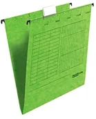 Teczki i skoroszyty - FALKEN Teczka zawieszkowa Falken Unireg opakowanie 25 szt. Wyprodukowano w Niemczech. Tekturowa A4 z plastikową fiszką do opisu zielona Idealna do kartoteki do biur i urzędów. Certyfikat Błękitny Anioł 80002520 - miniaturka - grafika 1