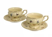 Filiżanki - Duo ENGLAND KOMPLET 2 FILIŻANEK 120 ML ZE SPODKAMI PORCELANA 5902693915010 - miniaturka - grafika 1