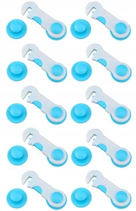 Zabezpieczenie Szafek Szuflad Mebli Blokada 10 szt - Zabezpieczenia dla dzieci - miniaturka - grafika 3