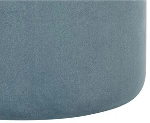 Beliani Zestaw 2 pufów ze schowkiem welurowy niebieski DORIS - Taborety i hokery - miniaturka - grafika 7