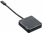 Huby USB - InLine 35392A USB 3.1 Hub, USB typu C do 4 portów typu A z PD do 60 W, obudowa aluminiowa, czarna, bez zasilacza 35392A - miniaturka - grafika 1