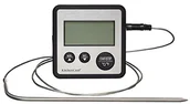 Termometry kuchenne - Kitchen Craft Kitchencraft cyfrowy termometr gotowanie i timer kuchenne, srebrny KCDIGTHERM - miniaturka - grafika 1