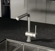 Baterie kuchenne - Kludi L Steel Bateria kuchenna wysoka stal szlachetna szczotkowana 45803F877 - miniaturka - grafika 1