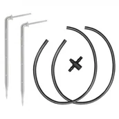 Inne akcesoria do nawadniania - BRADAS Długi kątowy kroplownik patykowy 2,2l/h z dw&oacute;jnikiem, 2xwężyk 50cm 0247 DSK-2222L - miniaturka - grafika 1