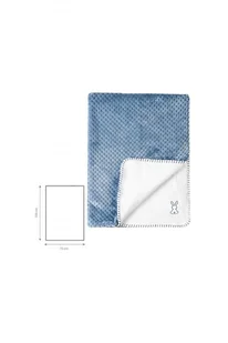 Nattou Kocyk niebiesko-biały 5O41O3 5O41O3 SAM ONE SIZE - Koce i narzuty dla dzieci - miniaturka - grafika 2