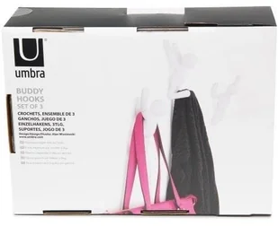 Umbra Umbra, Wieszak ścienny Buddy, biały, 7,5x16,8x7,6 cm - Miseczki i talerzyki dla dzieci - miniaturka - grafika 11