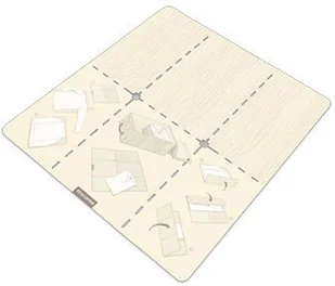 Tescoma Szablon do składania odzieży FANCY HOME, duży - Suszarki do naczyń - miniaturka - grafika 2