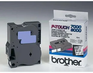 Brother TX151 do PT7000/8000 fol lam przezr /Bk 24 - Papier do drukarek - miniaturka - grafika 5