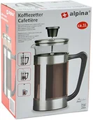 Zaparzacze i kawiarki - Alpina 871125297953 ekspres do kawy, około 1 L, ze stali nierdzewnej, srebrny, 16,5 x 10 x 21,5 cm 871125297953 - miniaturka - grafika 1