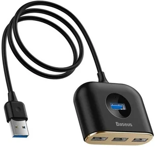 Baseus HUB USB Baseus Baseus Square round 4 w 1 USB HUB 1m CAHUB-AY01 - Huby USB - miniaturka - grafika 3