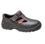 Obuwie robocze - LAHTI PRO Sandały robocze bez podnoska skórzane czarne O1 SRC rozmiar 43 L3060243 LPL3060243 - miniaturka - grafika 1
