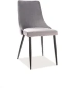 Krzesła - Signal KRZESŁO PIANO B VELVET SZARY BLUVEL 14 PIANOBVCSZ - miniaturka - grafika 1