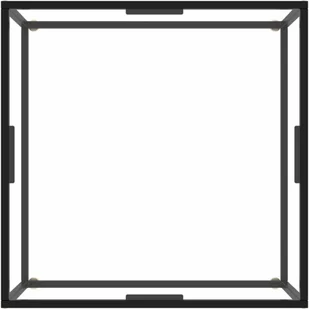 VidaXL Lumarko Stolik herbaciany, czarny, hartowane szkło, 80x80x35 cm 322875 VidaXL - Ławy i stoliki kawowe - miniaturka - grafika 3