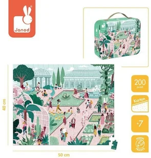 Janod Puzzle w walizce Ogród botaniczny 200 elementów 7+, solution_bc3700217326722 - Puzzle - miniaturka - grafika 3