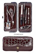 Zestawy do manicure i pedicure - Tradition 3 swords Zestaw 7 narzędzi do paznokci z cążkami - 7779 MC N CUT 324F-91296 - miniaturka - grafika 1