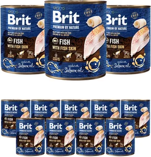 Brit Premium By Nature Fish with Fish Skin 800g - Mokra karma dla psów - miniaturka - grafika 2