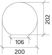 Su-Ma głowica lampy KULE CLASSIC 200 (G 200 Z) - Lampy ogrodowe - miniaturka - grafika 7