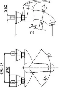KFA Ametyst 404-010-00 - Baterie wannowe i prysznicowe - miniaturka - grafika 3