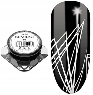 Semilac żel do zdobień SPIDER GUM biały - 02 WHITE 59004295 - Żele do paznokci - miniaturka - grafika 3