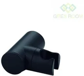 Akcesoria do armatury i ceramiki - Laveo Laveo Rondo - uchwyt ścienny słuchawki natryskowej czarny CNX 70AD - miniaturka - grafika 1