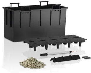 Lechuza Donica CANTO Stone 80 szary kamień - Donice - miniaturka - grafika 3