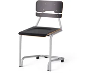 Meble do szkół i przedszkoli - AJ Produkty Krzesło szkolne DOCTRINA, 450 mm, czarny - miniaturka - grafika 1