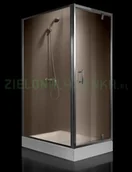 Kabiny prysznicowe - Omnires S80 100x80 S80100KCRBR - miniaturka - grafika 1