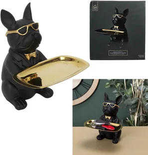 Intesi Organizer Buldog czarny ze złotą tacą - Kosmetyczki, organizery i kuferki - miniaturka - grafika 2