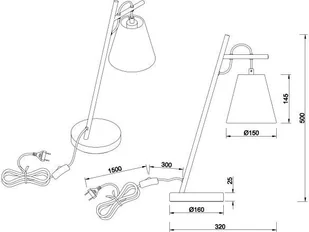 Trio Biurkowa LAMPKA stojąca ANDREUS 507500189 stołowa LAMPA nocna biała 507500189 - Lampy stojące - miniaturka - grafika 3