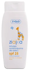 Ziaja Ziajka Słoneczna emulsja wodoodporna dla dzieci powyżej 12 miesięcy SPF25+ 150ml - Balsamy i kremy do opalania - miniaturka - grafika 2