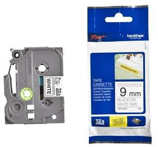 Brother TZ-S221 9mm taśma laminowana z ekstra mocnym klejem, czarny nadruk/białe - Taśmy do drukarek barwiące - miniaturka - grafika 6