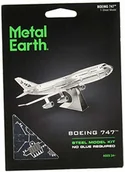 Kolekcjonerskie modele pojazdów - Metal Earth fascinations mms004 502502, Commercial Jet Boeing 747, konstrukcji zabawek, 1 metalowa płytka obwodu drukowanego, od 14 lat - miniaturka - grafika 1