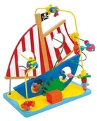 Zabawki interaktywne dla dzieci - Small Foot Design pętla motoryczna Statek piracki - miniaturka - grafika 1