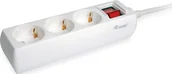 Listwy zasilające - Equip Listwa zasilająca zwykła 3 gniazda 1.5m biały 245551 245551 - miniaturka - grafika 1