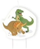 Urodziny dziecka - Amscan Świeczka urodzinowa Happy Dinosaur 9903981 - miniaturka - grafika 1