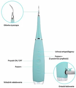 Braders Elektryczny Skaler Soniczny Usuwa kamień nazębny - Pozostałe urządzenia kosmetyczne - miniaturka - grafika 8