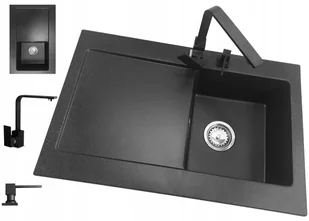 Laveo 6 kolorów Zlewozmywak Granitowy Duża Komora 20 cm - Zlewozmywaki - miniaturka - grafika 30