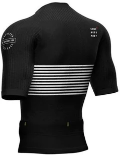 Compressport triathlonowa koszulka kompresyjna TRI POSTURAL SS TOP czarna - Koszulki sportowe męskie - miniaturka - grafika 6
