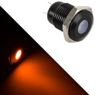 Lamptron Black Polycarbonate Vandal Resistant Illuminated pomarańczowa kropka LA (LAMP-SW2006-H) - Tuning komputera - akcesoria - miniaturka - grafika 2