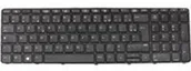Klawiatury do laptopów - HP Keyboard (France) - Klawiatura zamienna notebooka - Czarny 827028-051 - miniaturka - grafika 1