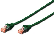 Kable miedziane - Digitus Patchkabel RJ45 FTP Cat6 0.25m grün Hebelschutz - DK-1644-0025 (DK-1644-0025/G) - miniaturka - grafika 1