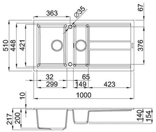 Elleci BEST 475 black K86 KERATEK PLUS (LKB47586) - Zlewozmywaki - miniaturka - grafika 4