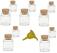 Pojemniki na przyprawy - Viva Haushaltswaren pojemniki na przyprawy ze szkła, z zamknięciem z korka, przyprawniki, słoiki na przyprawy, sól itp.  wielokrotnego użytku, 50 ml #26830# - miniaturka - grafika 1
