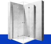 Kabiny prysznicowe - Rea Kabina Prysznicowa Składana Fold 120x120 cm REA-K7437 - miniaturka - grafika 1