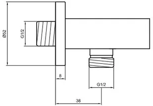 Kohlman Texen zestaw prysznicowy z deszczownicą 25 cm chrom QW210TR25 | - Zestawy prysznicowe - miniaturka - grafika 4