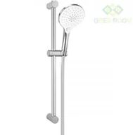 Zestawy prysznicowe - Oltens Oltens Saxan EasyClick Alling 60 zestaw prysznicowy chrom biały 36000110 - miniaturka - grafika 1